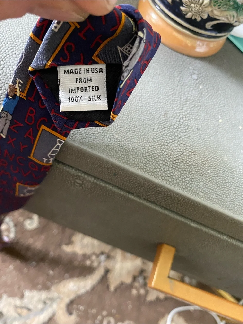 Vichy Davis “CHALK IT UP” School Tie